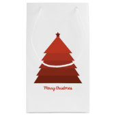 レッドクリスマスツリー抱き枕 スモールペーパーバッグ (裏面)