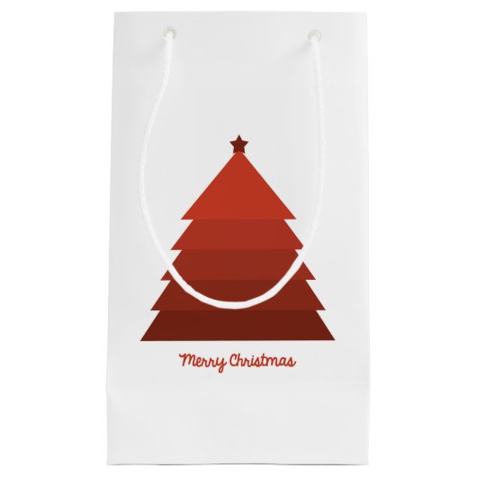 レッドクリスマスツリー抱き枕 スモールペーパーバッグ (正面)