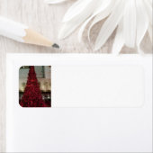 レッドクリスマスツリー – NYC ラベル (インサイチュ)