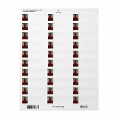 レッドクリスマスツリー – NYC ラベル (フルシート)