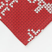 レッドクリスマスディアセーター編みクリスマスブランケット フリースブランケット (角)