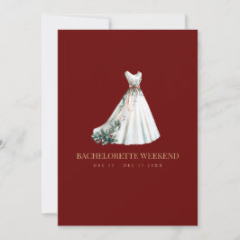 レッドクリスマスデコールバチェロレッテ週末券 招待状