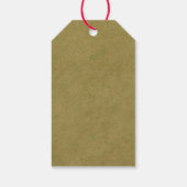 レッドクリスマストインデナーイラストレーション ギフトタグ (裏面)