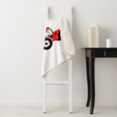 レッドクリスマストラクタートラックファーム シェルパブランケット (インサイチュ)