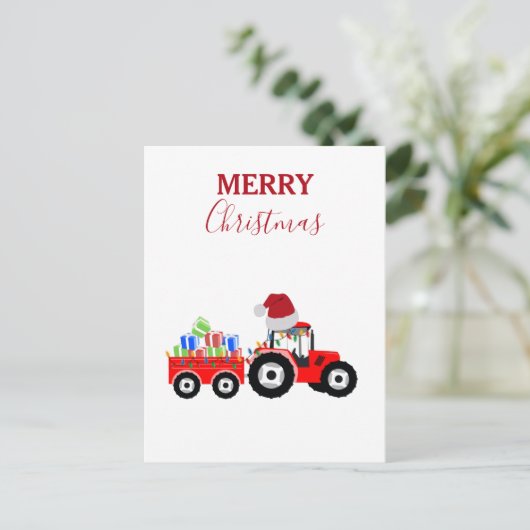 レッドクリスマストラクタートラックファーム シーズンポストカード (スタンド正面)