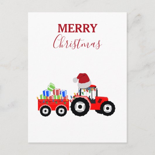 レッドクリスマストラクタートラックファーム シーズンポストカード (正面)