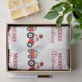 レッドクリスマストラクタートラックファーム 薄葉紙 (ギフト)