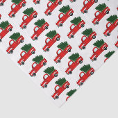 レッドクリスマストラックのラスティッククリスマスホリデーパーティー 薄葉紙 (詳細)