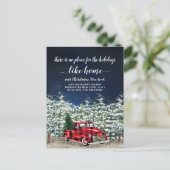 レッドクリスマストラックの休日の引越し発表 ポストカード (スタンド正面)