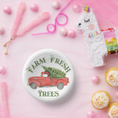 レッドクリスマストラックファームの新木 ペーパーボウル (パーティー)