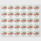 レッドクリスマストラックファームの新木 ラッピングペーパー (フラット)