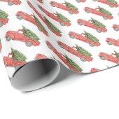 レッドクリスマストラックファームの新木 ラッピングペーパー (ロールコーナー)