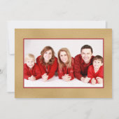 レッドクリスマストラック水彩イラストレーション写真 (裏面)