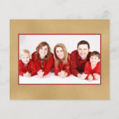 レッドクリスマストラック水彩イラストレーション写真 (裏面)