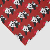 レッドクリスマスパンダベアーキュートホリデー 薄葉紙 (詳細)