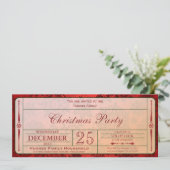 レッドクリスマスパーティの招待状 招待状 (スタンド正面)