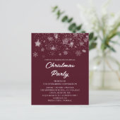 レッドクリスマスパーティー予算招待状 (スタンド正面)