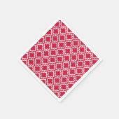 レッドクリスマスパーティー紙ナプキンス スタンダードカクテルナプキン (角)