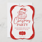レッドクリスマスパーティーwithサンタ招待状 招待状 (裏面)