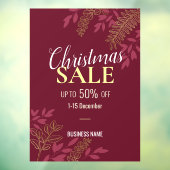 レッドクリスマスビジネス販売ビジネスプロモーション広告 ウィンドウサイン (シート3)