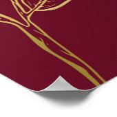 レッドクリスマスビジネス販売ビジネスプロモーション広告 ポスター (角)