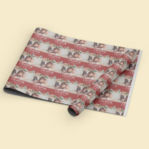 レッドクリスマスビレッジファミリーフォトカスタムホリデー