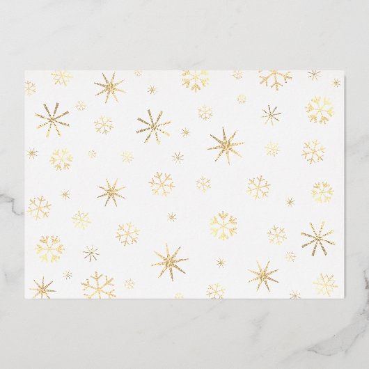 レッドクリスマスピースJoy Love写真実在金ゴールド 箔シーズンカード (裏面)