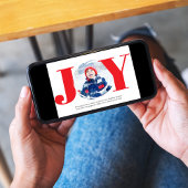 レッドクリスマスフォトコラージョイタイポグラフィ シーズンカード