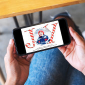 レッドクリスマスフォトコラージョイタイポグラフィ シーズンカード