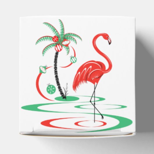 レッドクリスマスフラミンゴのお気に入りボックスクラシック フェイバーボックス (上部)