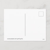 レッドクリスマスフラミンゴハッピーホリデーズ文字 シーズンポストカード (裏面)