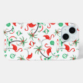 レッドクリスマスフラミンゴ数々のiPhone Case-Mate iPhoneケース (裏面 (横))