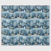 レッドクリスマスフローラフェスティバルギフトラップ ラッピングペーパー (フラット)