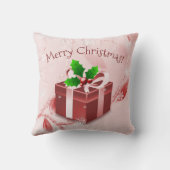 レッドクリスマスプレゼント装飾用クッション クッション (裏面)