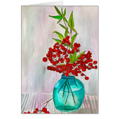 レッドクリスマスベリーの水の色のアー素晴らしト (正面)