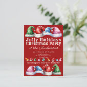 レッドクリスマスホリデーパーティー 招待状 (スタンド正面)