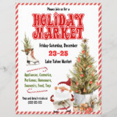 レッドクリスマスホリデーマーケット招待状 (正面)