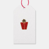 レッドクリスマスホリデー応援 ギフトタグ (裏面)