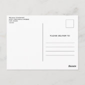 レッドクリスマスボードビーズウィズホリーフェスティバル ポストカード (裏面)