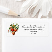 レッドクリスマスボードビーズウィズホリーフェスティバル ラベル (インサイチュ)