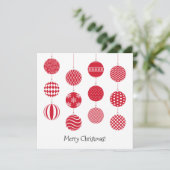レッドクリスマスボールスススクエアカード シーズンカード (スタンド正面)