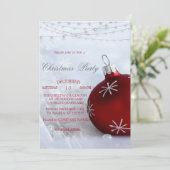 レッドクリスマスボール、ストリングライトクリスマスカンパニー 招待状 (スタンド正面)