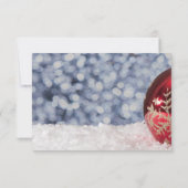 レッドクリスマスボール、《写真》ぼけ味会社クリスマスパーティー 招待状 (裏面)