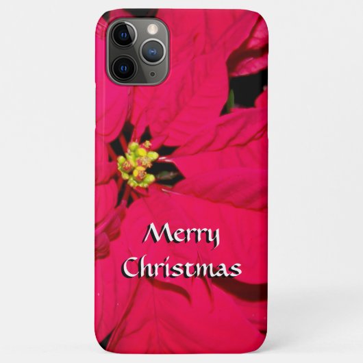 レッドクリスマスポインセチア Case-Mate iPhoneケース (裏面)