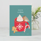 レッドクリスマスマグ&ロビンクリスマスホリデーカード シーズンカード (スタンド正面)