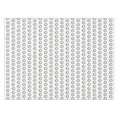 レッドクリスマスリースブルージンジャージャールジャー テーブルクロス (正面(横))