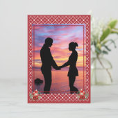 レッドクリスマスワンフォトスノーフレーク シーズンカード (スタンド正面)