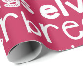 レッドクリスマスワーズホリデーラッピング紙 ラッピングペーパー (ロールコーナー)