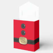 レッドクリスマス小妖精や小人スーツサンタパーティーフェイスボックス フェイバーボックス (オープン)