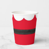 レッドクリスマス小妖精や小人衣装ホリデーパーティー紙カップ 紙コップ (裏面)